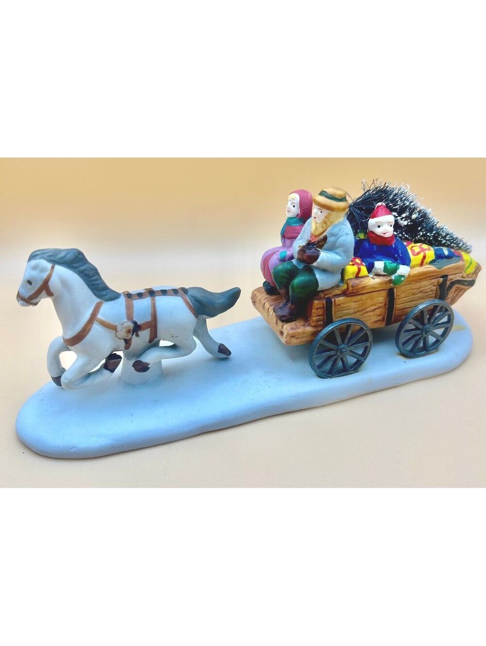Lemax Hearthside Village 1995 Returning From Shopping Porcelain Figurine